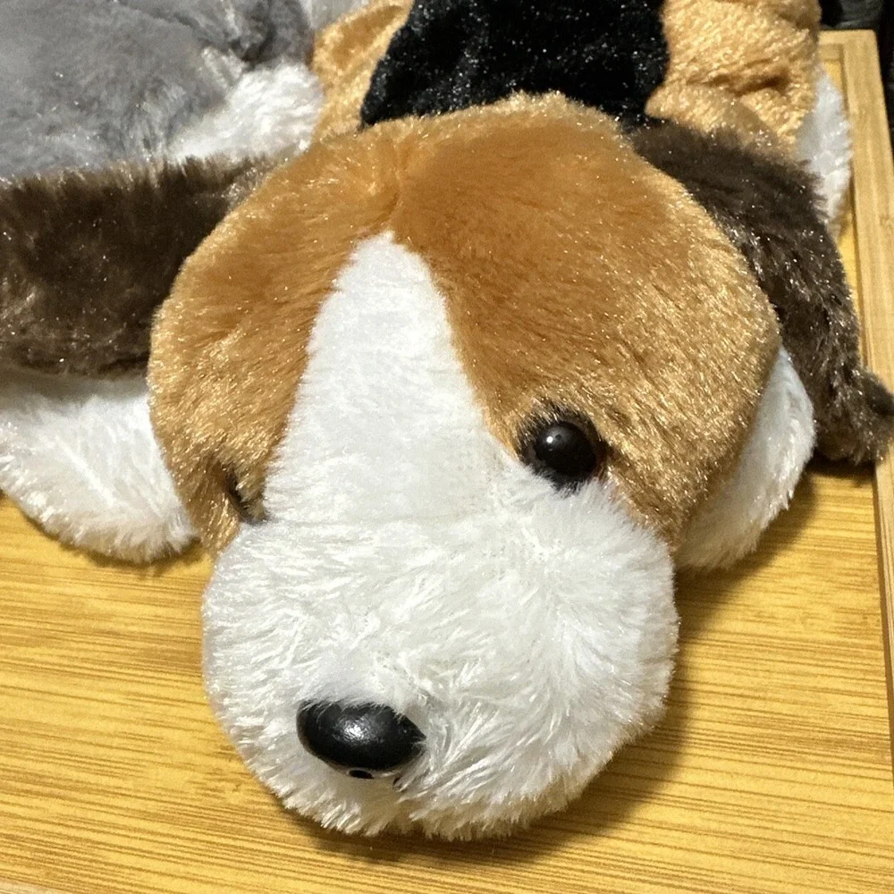 Three Dream Plush Puppies golf club head cover hand puppet